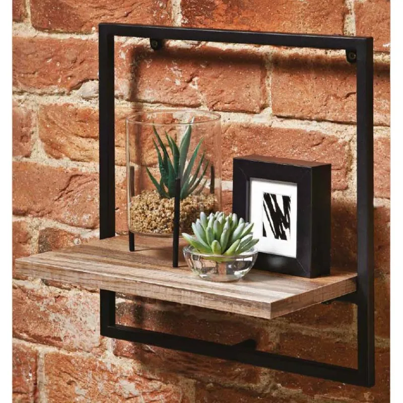 Sale Etagere bois metal carree Etagère