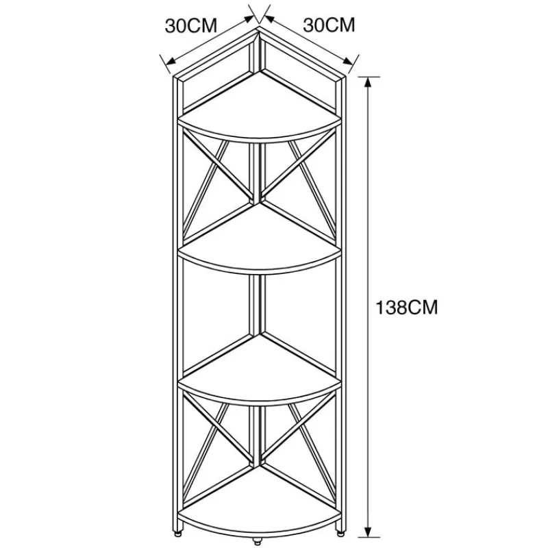 Clearance Etagere d angle 4 niveaux Salon