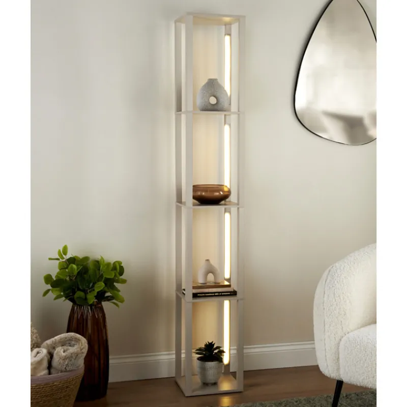 Discount Etagere lampe creme Salon