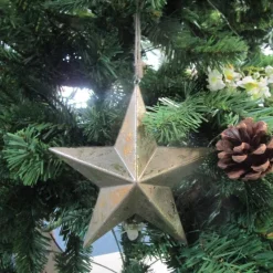 Best Etoile doree en bois 18cm a susp Décoration