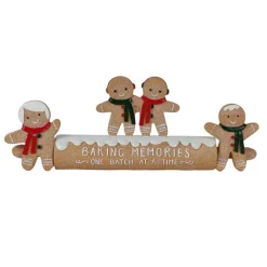 Famille de bonhommes de pain d'e Décoration