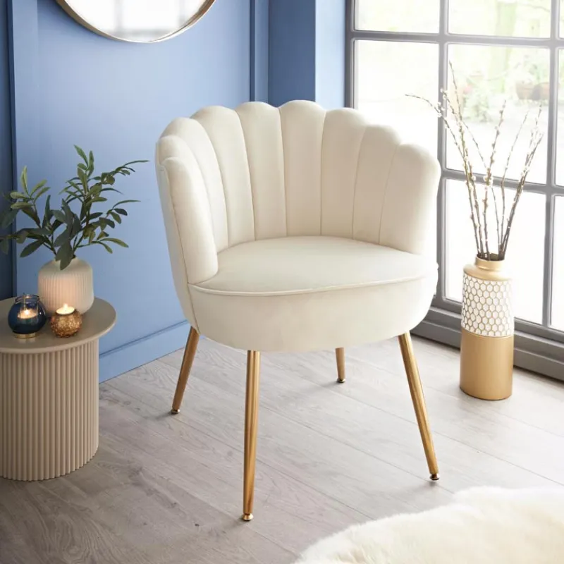 Best Fauteuil beige pieds metal or Salon|Cuisine, Salle À Manger