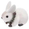 New Figurine noel lapin couronne bra Décoration