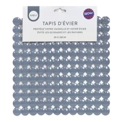 New Fond d'evier gris 28 x 28 cm Ustensiles, Accessoire De Cuisine