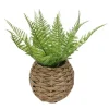 Sale Fougere artificielle pot tresse Fleur, Plante Artificielle