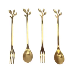 Online Fourchette a dessert doree x4 Vaisselle, Art De La Table·Couverts, Ménagère