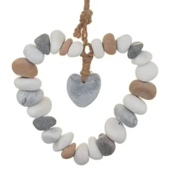 Online Galets forme coeur a suspendre Objet Décoratif|Décoration Murale