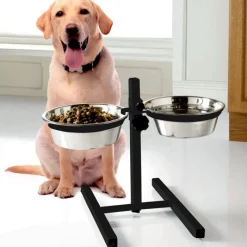 Hot Gamelle inox ajustable x2 Alimentation Chat