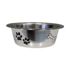 Gamelle inox decoree o16cm Alimentation Chat