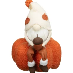 Discount Gnome sur citrouille Objet Décoratif