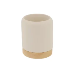Best Gobelet ciment bois Accessoire Salle De Bain
