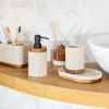 Hot Gobelet effet pierre/bois Accessoire Salle De Bain