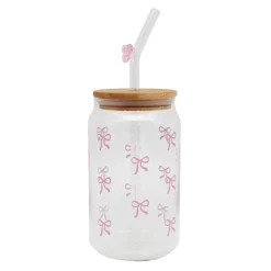 Gobelet en verre noeud rose Vaisselle, Art De La Table·Bouteille, Carafe