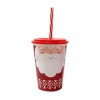 Discount Gobelet plastique avec paille Enfant Accessoire Noël Enfant