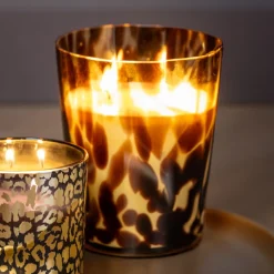 Clearance Grande bougie verre ecailles Bougie, Senteur