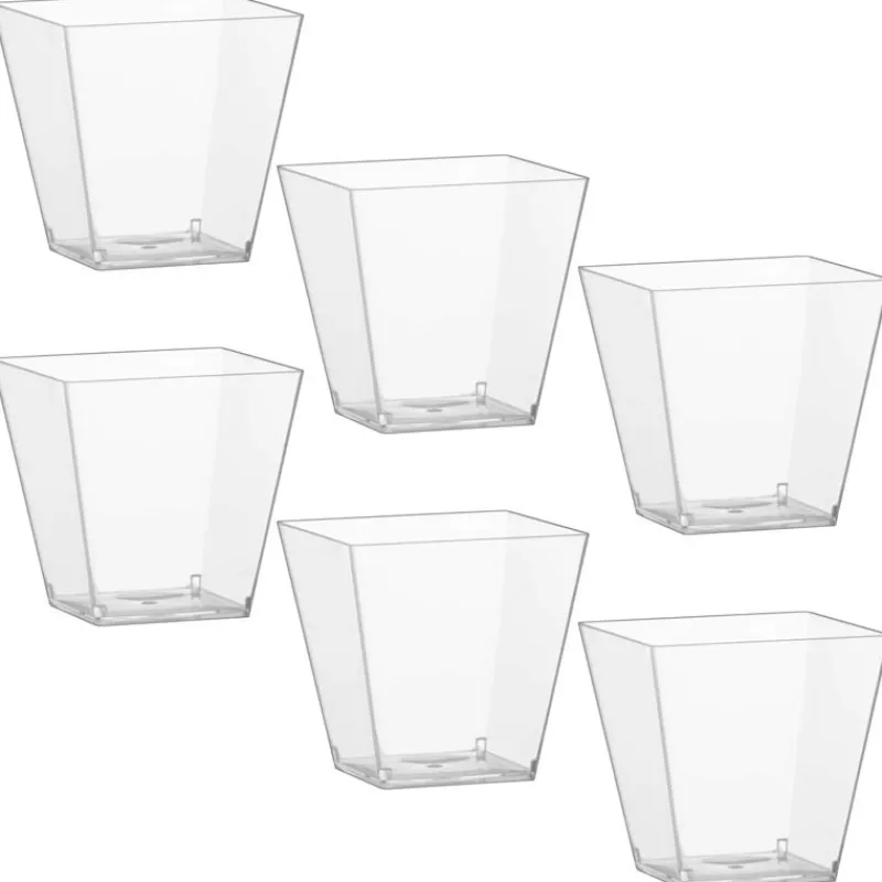 Outlet Grande verrine carree x6 plastiq Vaisselle Jetable