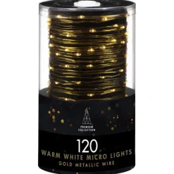 Guirlande 120 micro led or-blanc Décoration Lumineuse