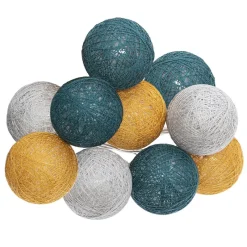 Guirlande led 10 boules d6cm Luminaire, Déco Lumineuse