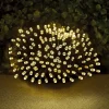 Clearance Guirlande solaire 400 led blanc Décoration Lumineuse