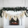 Guirlande tissue avec nAuds crem Décoration De Sapin