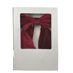 Guirlande tissue avec nAuds roug Décoration De Sapin
