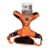 Clearance Harnais reflechissant orange l Collier, Laisse, Harnais