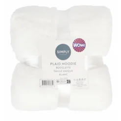 New Hoodie bouclette blanc Décoration Textile·Plaid