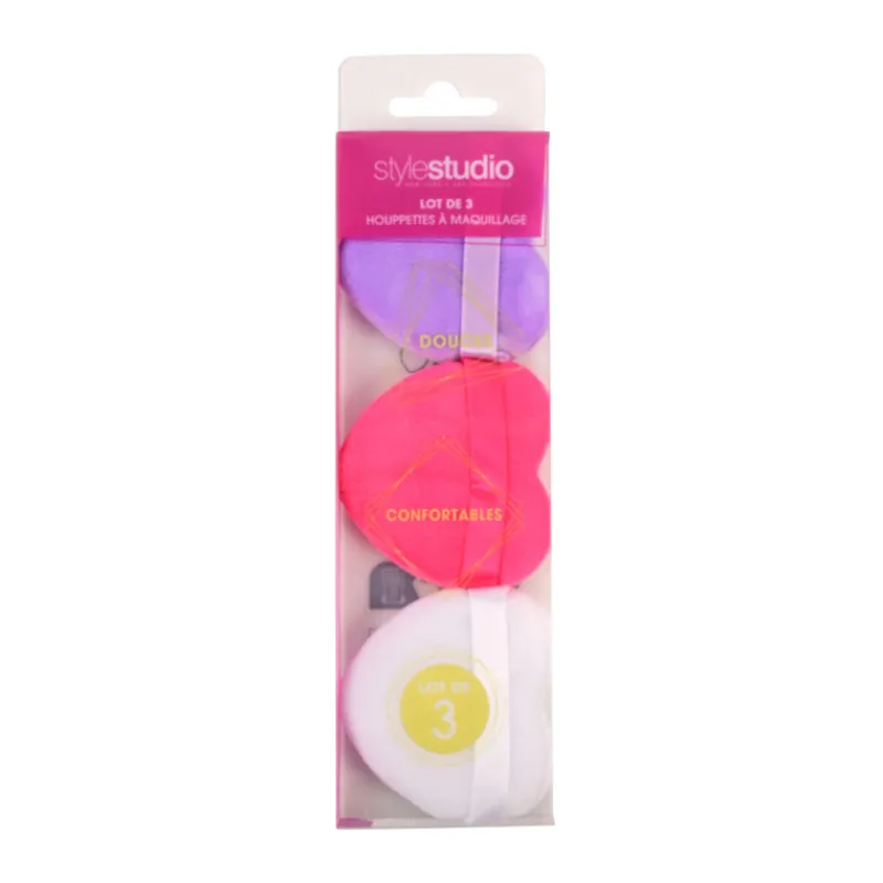 Sale Houpette maquillage x3 Accessoire Beauté