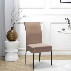 Discount Housse de chaise uni taupe Décoration Textile·Housse D'Assise