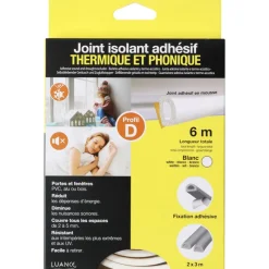 Joint isolant adhesif mousse Saisonnier