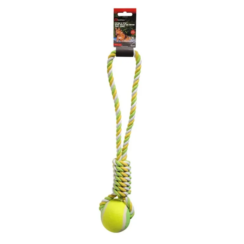 Jouet balle + corde pour chien Accessoire Été