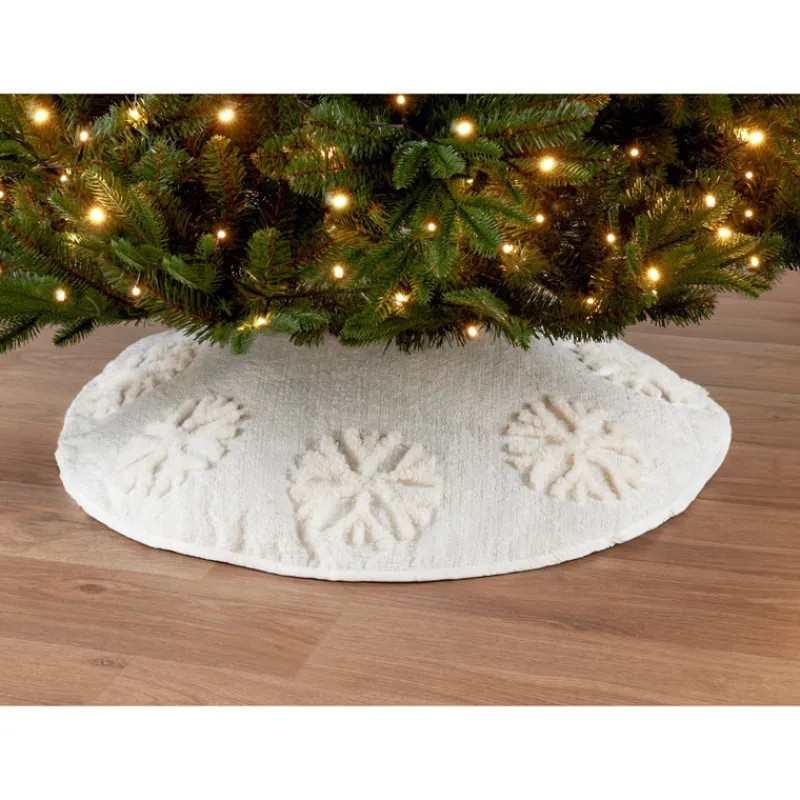 Clearance Jupe de sapin beige gaufree Décoration De Sapin