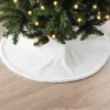 Best Jupe de sapin 1m velours blanche Décoration De Sapin
