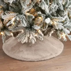 Best Jupe de sapin taupe velours Décoration De Sapin