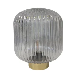 Best Lampe a poser en verre strie Luminaire, Déco Lumineuse