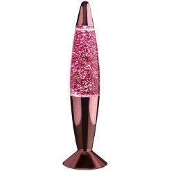 Lampe lave a paillettes roses Luminaire Festif