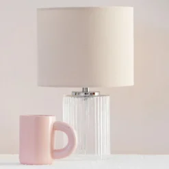 Sale Lampe verre nervuree Luminaire, Déco Lumineuse