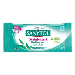Lingettes x72 desinfectantes Nettoyant Ménager