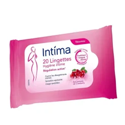 Sale Lingettes x20 regulation active Hygiène Feminine