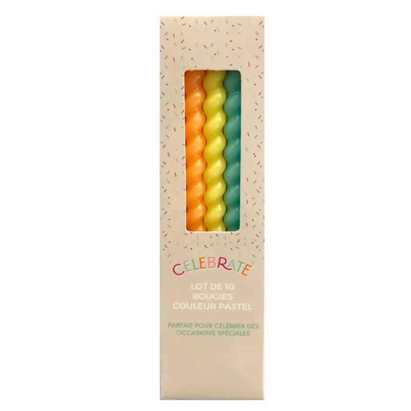 Best Lot de 10 bougies couleur pastel Décoration Et Cotillons|Vaisselle, Déco Festive·Décoration Et Cotillons