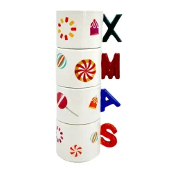 Sale Lot de 4 mug de noel alphabet Vaisselle, Art De La Table·Tasse, Mug, Bol