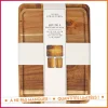 New Lot de 3 plateaux en acacia Vaisselle, Art De La Table·Accessoires De Table