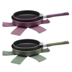 New Lot de 2 poeles colorees Casserole, Poêle