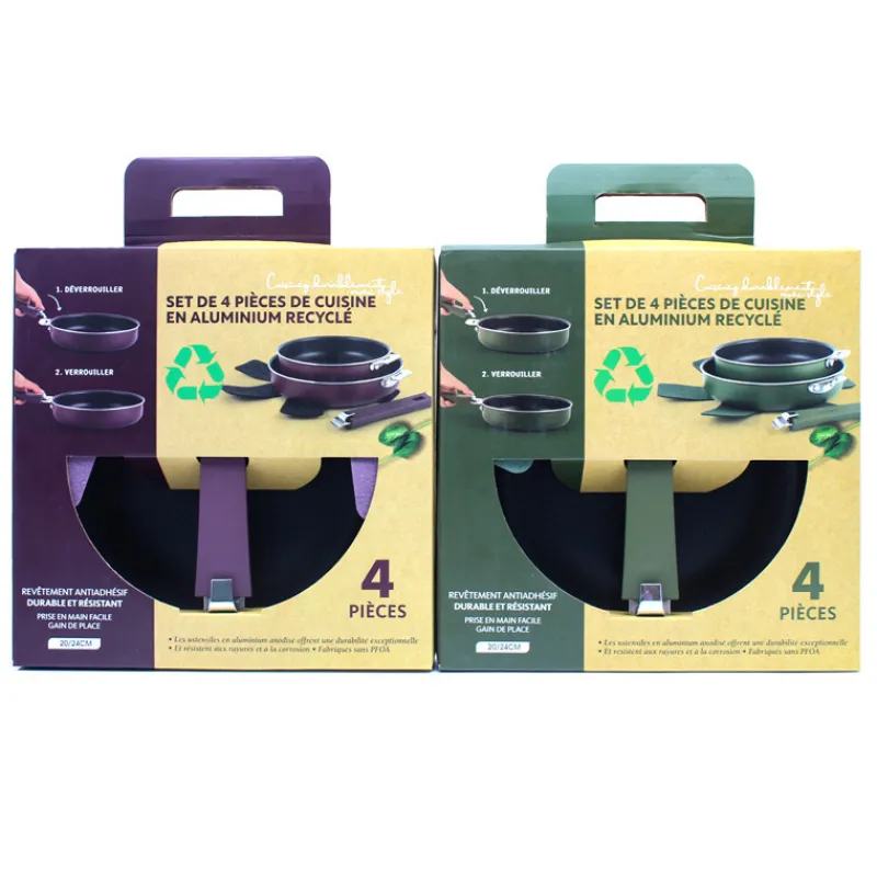 New Lot de 2 poeles colorees Casserole, Poêle