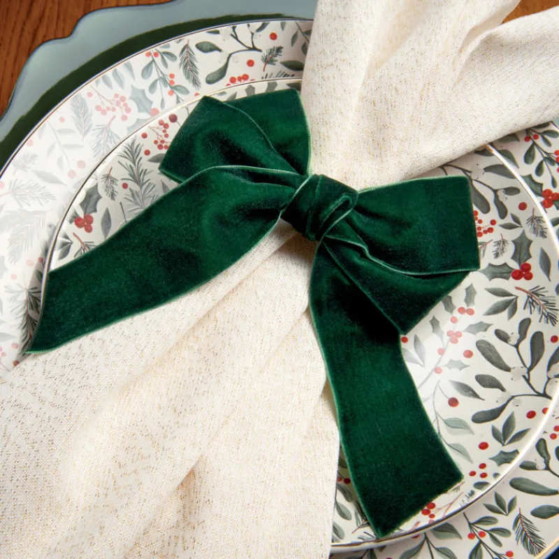 Best Lot de 4 ronds de serviette vert Vaisselle, Art De La Table·Accessoires De Table