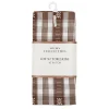 Outlet Lot de 2 torchons marron Linge De Table, Cuisine·Torchon
