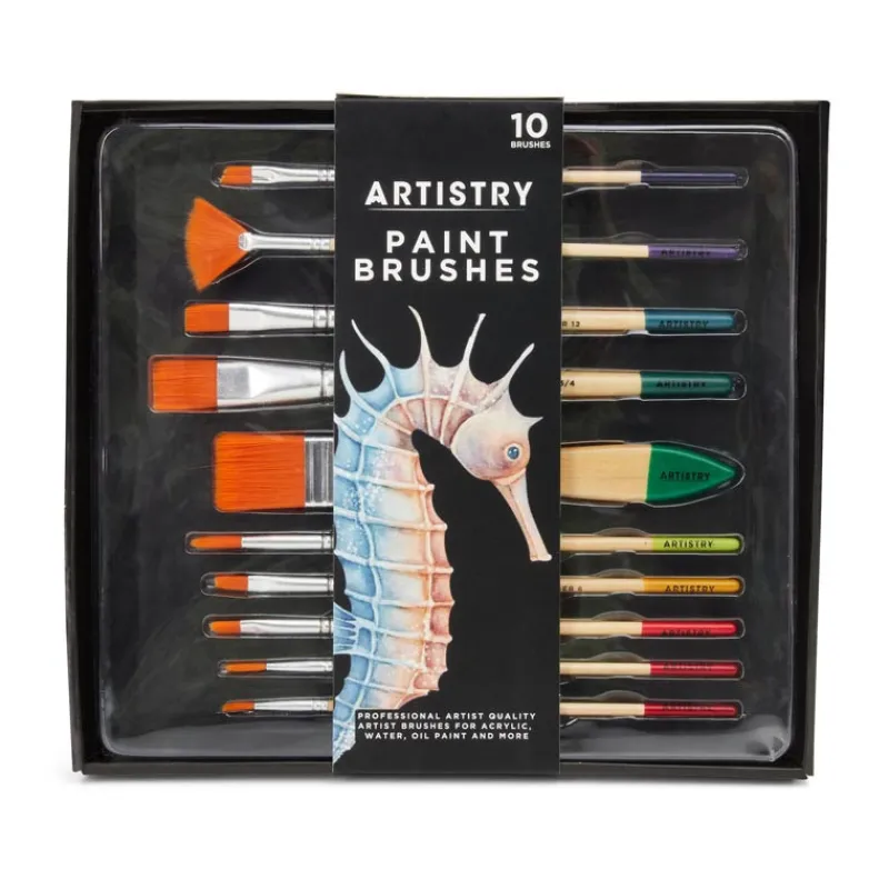 New Lot pinceaux x10 Enfant Loisirs Créatifs|Loisirs Créatifs