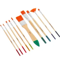 New Lot pinceaux x10 Enfant Loisirs Créatifs|Loisirs Créatifs
