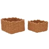 Online Lot x2 panieres en corde marron Accessoire Salle De Bain