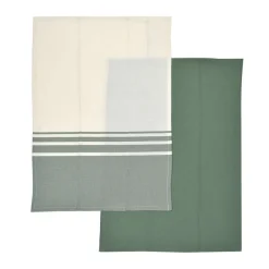 Hot Lot x2 torchons vert 45x65 Linge De Table, Cuisine·Torchon